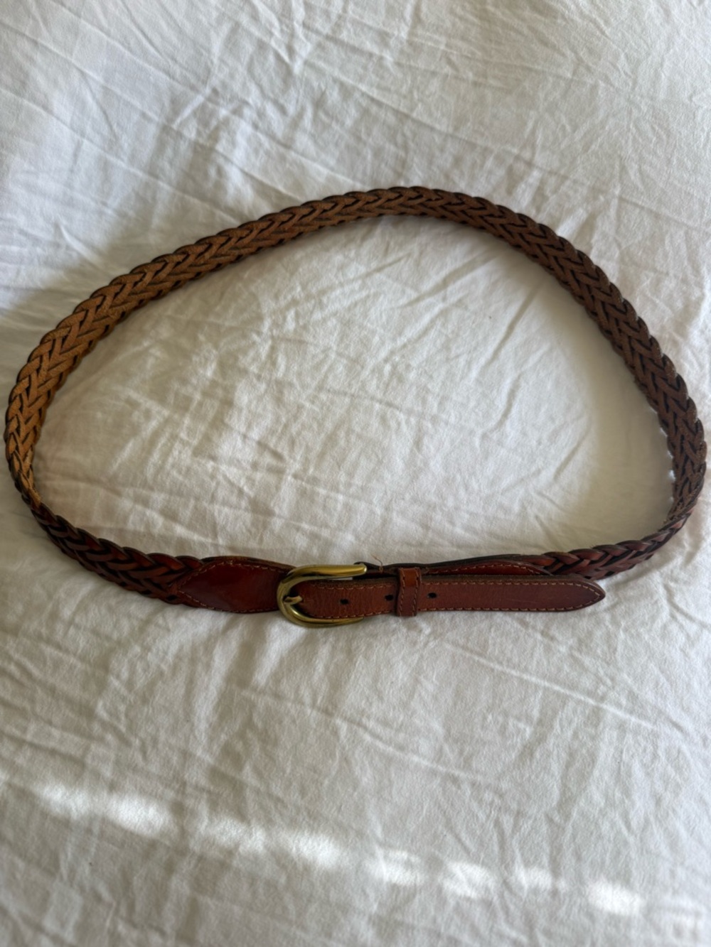Christian Dior Vintage Braided Leather Belt - Tan and Brown - Picture 8 of 14